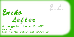 eniko lefler business card